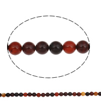 Natural Coffee Agate perler, Kaffe Agate, Runde, naturlig, 10mm, Hole:Ca. 1mm, Ca. 37pc'er/Strand, Solgt Per Ca. 15 inch Strand