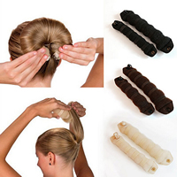 Nylon Hair Bun Maker kit earring & necklace 240mm 170mm  Sold By Bag