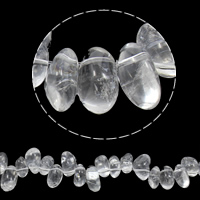 Luonnollisen kirkas kvartsi helmiä, Clear Quartz, luonnollinen, 15-20mm, Reikä:N. 1mm, N. 45PC/Strand, Myyty Per N. 16.9 tuuma Strand