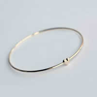 Zink Alloy Bangle Smycken, Donut, guldfärg pläterade, nickel, bly och kadmium gratis, 72mm, Innerdiameter:Ca 68mm, Längd Ca 8 inch, Säljs av PC