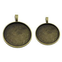 Zink-Legierung Cabochon Weissgold, Zinklegierung, flache Runde, antike Bronzefarbe plattiert, verschiedene Größen vorhanden, frei von Nickel, Blei & Kadmium, 100PCs/Menge, verkauft von Menge