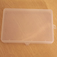 Boîte à bijoux de perles , plastique, rectangle, transparent, transparent, 180x100x24mm, Vendu par PC