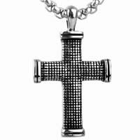 Titanium Steel Pendants Cross for man & blacken Approx Sold By Lot