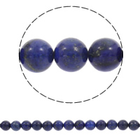 Synthetische Lapis Lazuli kralen, Ronde, verschillende grootte voor keus, Gat:Ca 1mm, Per verkocht Ca 14.5 inch Strand