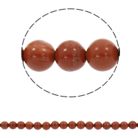 Red Jasper Bead, Rund, syntetisk, olika storlek för val, Hål:Ca 1mm, Såld Per Ca 15 inch Strand