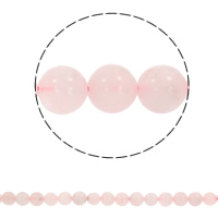 Природные Бисер розовый кварц, Круглая, синтетический, разный размер для выбора, отверстие:Приблизительно 1mm, Продан через Приблизительно 15.5 дюймовый Strand