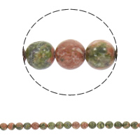 Perles unakite, Rond, synthétique, normes différentes pour le choix, Trou:Environ 1mm, Vendu par Environ 15 pouce brin