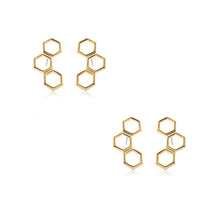 Lo zinco in lega Stud Earring, lega in zinco, in acciaio inox Inserisci, placcato color oro, assenza di nichel,piombo&cadmio, 13x26mm, Venduto da coppia