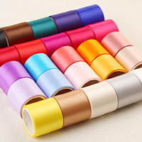 Nastro grosgrain, nastro satin, formato differente per scelta, colori misti, 100Strandstrefolo/borsa, 1m/filo, Venduto da borsa