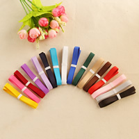 Grosgrain Ribbon mixed colors 9mm  Sold By Bag