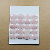 Rose Quartz Cabochon Flat Oval natural & flat back Sold By Lot