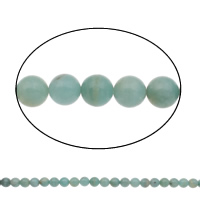 Perles amazonite, Rond, naturel, normes différentes pour le choix, Trou:Environ 1mm, Longueur Environ 15 pouce, Vendu par sac