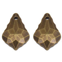 Acrylic Pendants Teardrop antique bronze color plated faceted Approx 1mm Approx Sold By Lot