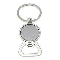 lega in zinco Giudizio Keychain, placcato color platino, Adesivi fai-da-- & con apribottiglie, assenza di nichel,piombo&cadmio, 30x57x5mm, 35x35x2mm, 84mm, Diametro interno:Appross. 25mm, Appross. 50PC/lotto, Venduto da lotto