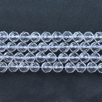 Perle prirodne kvarca, Vedro Kvarc, Krug, prirodan, različite veličine za izbor & faceted, jasno, Rupa:Približno 1mm, Prodano Per Približno 15.5 inčni Strand