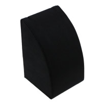 paño Mostrador para collar, con madera, Negro, 80x130x80mm, 10PCs/Grupo, Vendido por Grupo