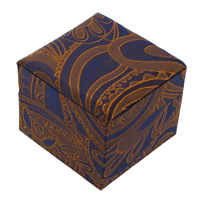 Atlas Single Ring Box, s Mycí houba & Lepenka, Kostka, 60x50mm, 24PC/Lot, Prodáno By Lot