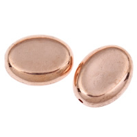 Grânulos de jóias de acrílico, acrilico, Oval achatado, cor original, 18x13x6mm, Buraco:Aprox 1mm, Aprox 380PCs/Bag, vendido por Bag