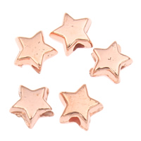 Akryl smycken pärlor, Star, ursprungliga färgen, 5x3mm, Hål:Ca 1mm, Ca 24995PC/Bag, Säljs av Bag