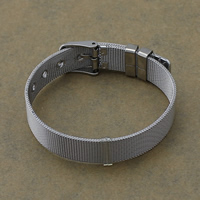 Bracciale gioielli in acciaio inossidabile, acciaio inox, regolabile & formato differente per scelta, colore originale, Venduto per Appross. 8 pollice filo