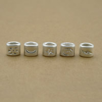 99%-os Üveggyöngy, galvanizált, több színt a választás, nikkel, ólom és kadmium mentes, 6x8mm, Lyuk:Kb 2x3mm, 2készletek/Lot, 5PC-k/Set, Által értékesített Lot