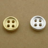 99% 4-huls knap, forgyldt, flere farver til valg, 4x14mm, Hole:Ca. 2mm, 10pc'er/Lot, Solgt af Lot