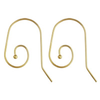 Óir-líonadh Hook earring, 14K ór -líonadh, nicil, luaidhe & caidmiam saor in aisce, 24x18mm, 0.66mm, Díolta De réir Péire