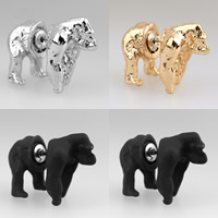 Zinc Alloy Split Earring stainless steel post pin Orangutan plated nickel lead & cadmium free Sold By Bag