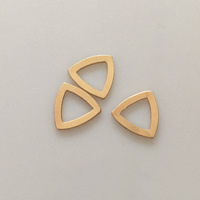 Gold-filled pendente, Triangolo, 14K oro pieno, assenza di nichel,piombo&cadmio, 11.30x11.10mm, Venduto da PC