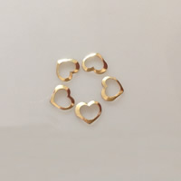 Oro-llenado colgante, Corazón, 14K gold-filled, libre de níquel, plomo & cadmio, 8.40x7mm, Vendido por UD