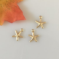 Oro-llenado Colgante de cadena extensor, Estrella de Mar, 14K gold-filled, libre de níquel, plomo & cadmio, 7.90x9.80mm, agujero:aproximado 0.9mm, Vendido por UD