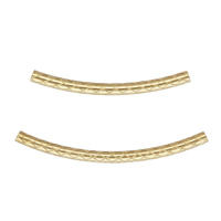 Gold Filled Curved Tube Beads 14K gold-filled nickel lead & cadmium free Approx 1.2mm Sold By PC