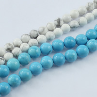 Turquoise Kralen, Natuurlijke Turquoise, Ronde, verschillende grootte voor keus, meer kleuren voor de keuze, Lengte Ca 15.7 inch, 5strengen/Lot, Verkocht door Lot