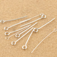 925 Sterling Silver eyepin, διαφορετικό μέγεθος για την επιλογή, Sold Με Παρτίδα