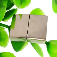 Stainless Steel Magnetic Clasp Rectangle original color Approx Sold By Lot