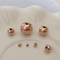 Guld-fyldt Bead, Runde, 14K rose Gold-fyldte & forskellig størrelse for valg, nikkel, bly & cadmium fri, Solgt af PC