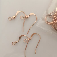 Guld-fyldt ørering krog, 14K rose Gold-fyldte & forskellig størrelse for valg, nikkel, bly & cadmium fri, Solgt af par