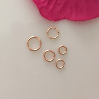 Oro-llenado argolla cerrada, Rosa de 14K Gold-filled & diverso tamaño para la opción, libre de níquel, plomo & cadmio, agujero:aproximado 0.55mm, Vendido por UD