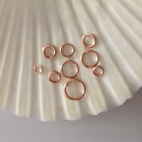 Gold-filled jumpring aperto, 14K rose gold-filled & formato differente per scelta, assenza di nichel,piombo&cadmio, Venduto da PC