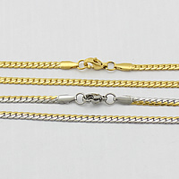 Stainless Steel Chain Necklace plated Length Approx 19.5 Inch Sold By Lot