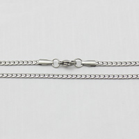 Stainless Steel Nekclace Chain, Roestvrij staal, verschillende lengte voor keuze, oorspronkelijke kleur, 4.50x3mm, 10strengen/Lot, Verkocht door Lot