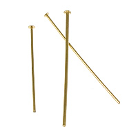 Gold-filled headpin, 14K επίχρυσο & διαφορετικό μέγεθος για την επιλογή, νικέλιο, μόλυβδο και κάδμιο ελεύθεροι, 0.41x25.40mm, Sold Με Παρτίδα