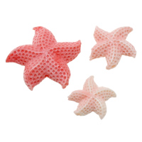 Grânulos de molusco gigante, caneladas gigante, Estrela do mar, esculpidas, tamanho diferente para a escolha & superfície irregular, Buraco:Aprox 2mm, 5PCs/Lot, vendido por Lot