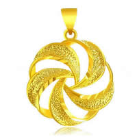 Pendentif plaqué de couleur or 24 K, laiton, fleur, Plaqué d'or 24K, Coupe de fleurs & protection pour les couleurs sous vide & martelé, 20x27mm, Trou:Environ 3x5mm, 10PC/lot, Vendu par lot