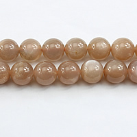 Moonstone Beads, Månesten, Runde, forskellig størrelse for valg, Hole:Ca. 1mm, Solgt Per Ca. 15 inch Strand