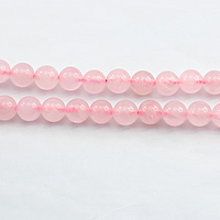 Korálky přírodní Rose Quartz, Kolo, různé velikosti pro výběr, Otvor:Cca 1mm, Délka Cca 15.5 inch, Prodáno By Lot