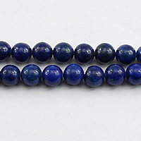 Lapis lazuli perler, Naturlige lapis lazuli, Runde, forskellig størrelse for valg, Hole:Ca. 1mm, Længde Ca. 16 inch, Solgt af Lot