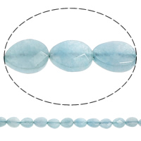 Färgat Jade Bead, Dropp, fasetterad, blå, 11x14x5mm, Hål:Ca 1mm, Längd Ca 15.5 inch, 10Strands/Bag, Ca 280PC/Strand, Säljs av Bag