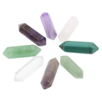 Gemstone Jewelry Beads pendulum & no hole Sold By Bag