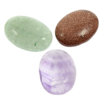 Gemstone Cabochon Flat Oval & flat back Sold By Bag